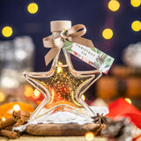 Christmas Gin Star with edible gold sparkle - 40%