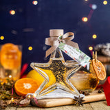 Christmas Gin Star with edible gold sparkle - 40%